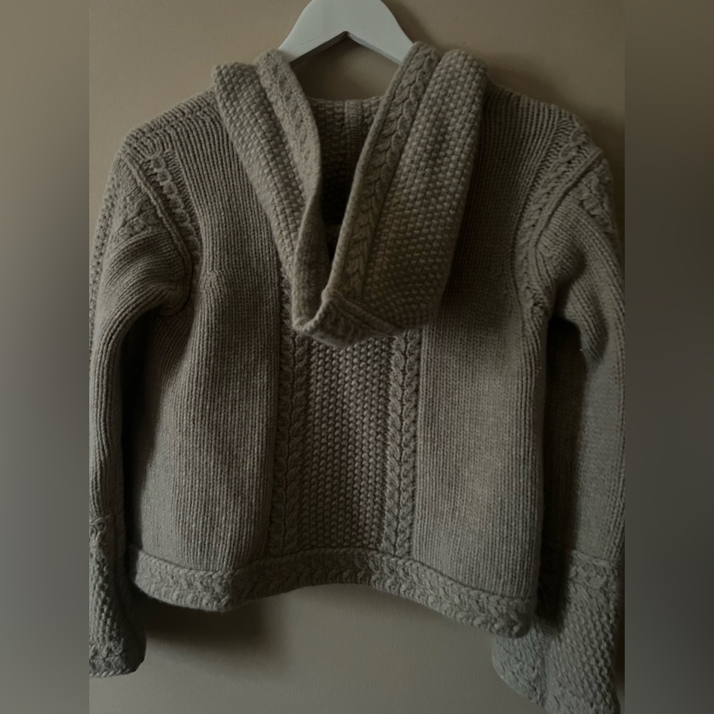 Max Mara Hooded Cardigan flare Hooded Knit Toggle sweater scandi chic ssense co - Picture 12 of 16